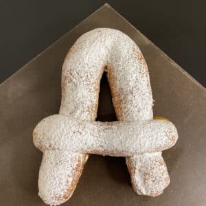 Pane al latte a forma di lettera o numero