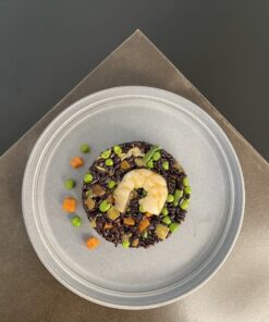 Riso venere gamberetti e verdure