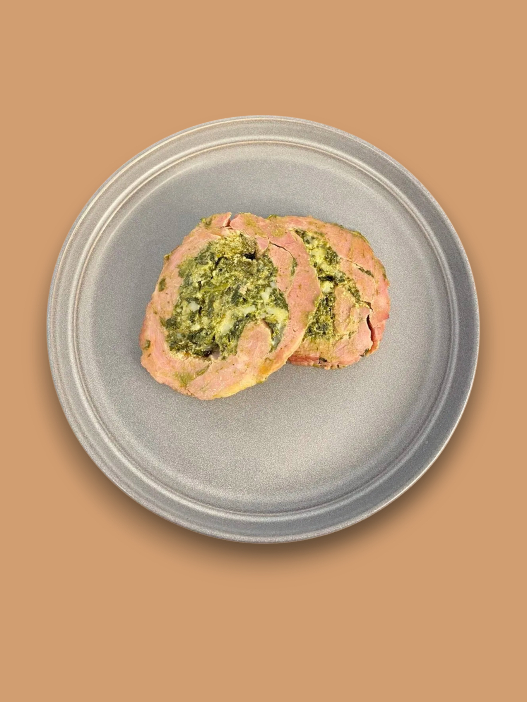 Arrosto di tacchino, spinaci e formaggio