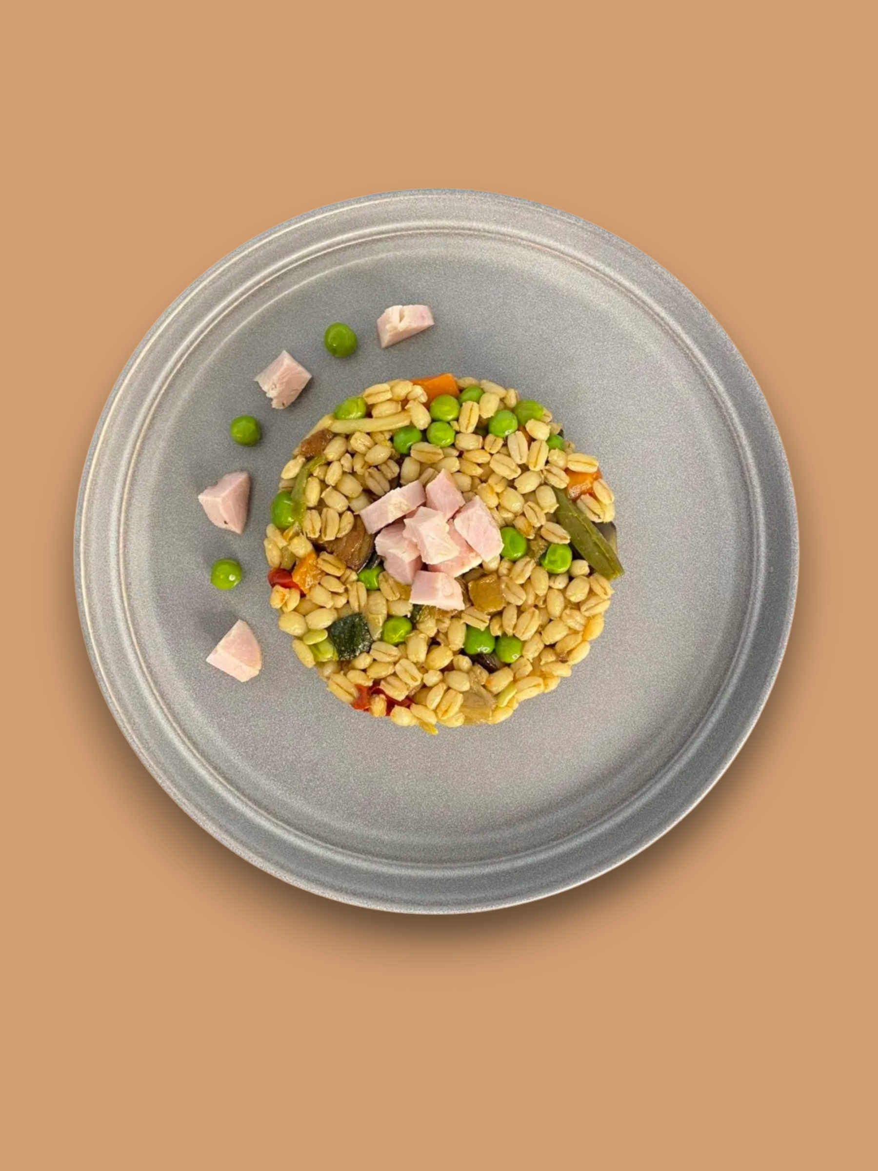 Farro con verdure e pollo