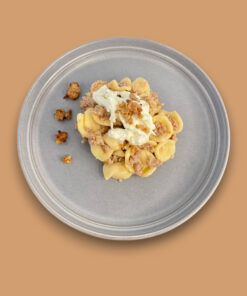 Orecchiette salsiccia e stracciatella
