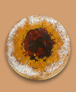 Crostata crema e confettura ciliegia