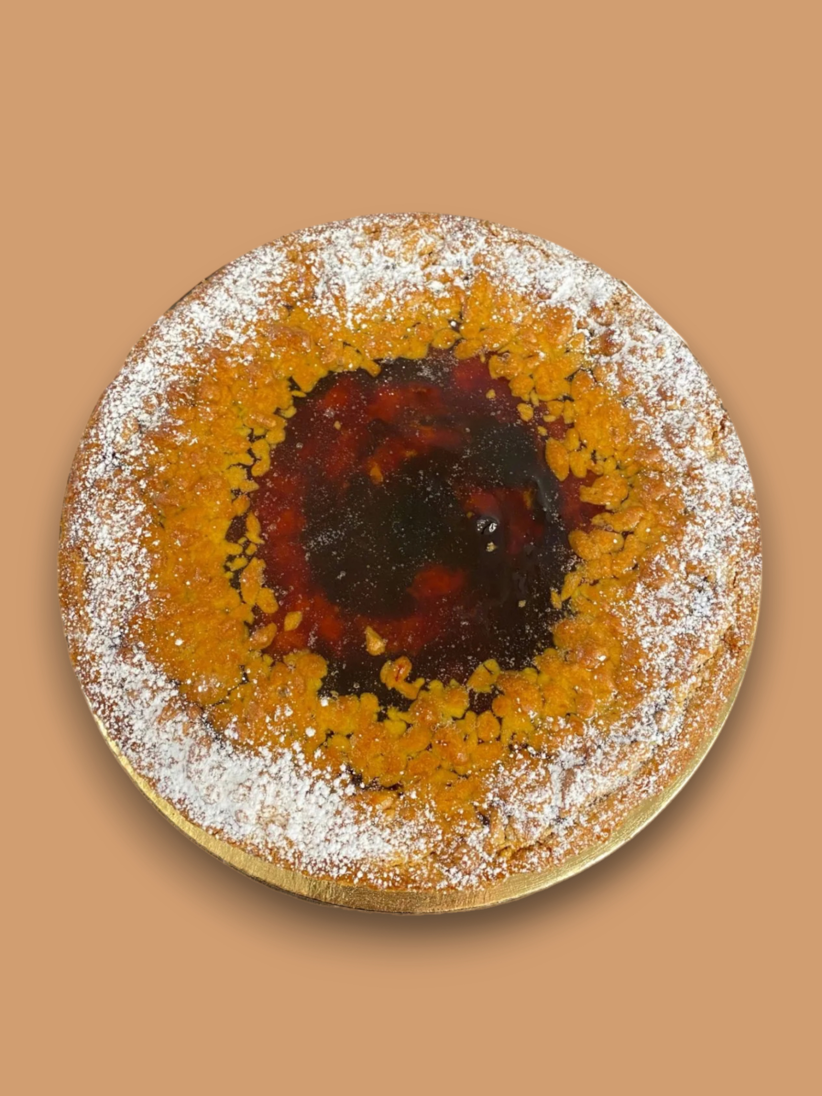Crostata crema e confettura ciliegia